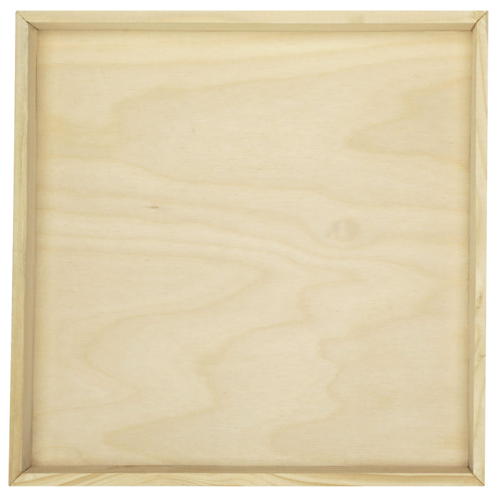 10"x10" Solid Wood Tray (Paper Lined)
