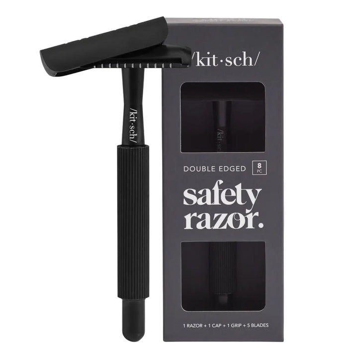 Black Metal Reusable Safety Razors