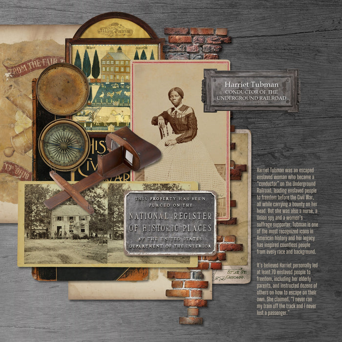 Extensively researched and years in the making, this Civil War Mega series by Lucky Girl Creative has everything you need to accent your family history and genealogy projects. The frames collection is also great for American Civil War History buffs, Civil War reenactments, Grand Army of the Republic (GAR), and vacations to tour Civil War battlefields and battle sites throughout the United States.
