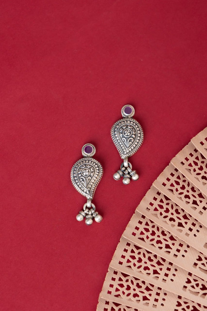 Mizoya Intricate Ghughri Drop Carry Motif Stud Earring