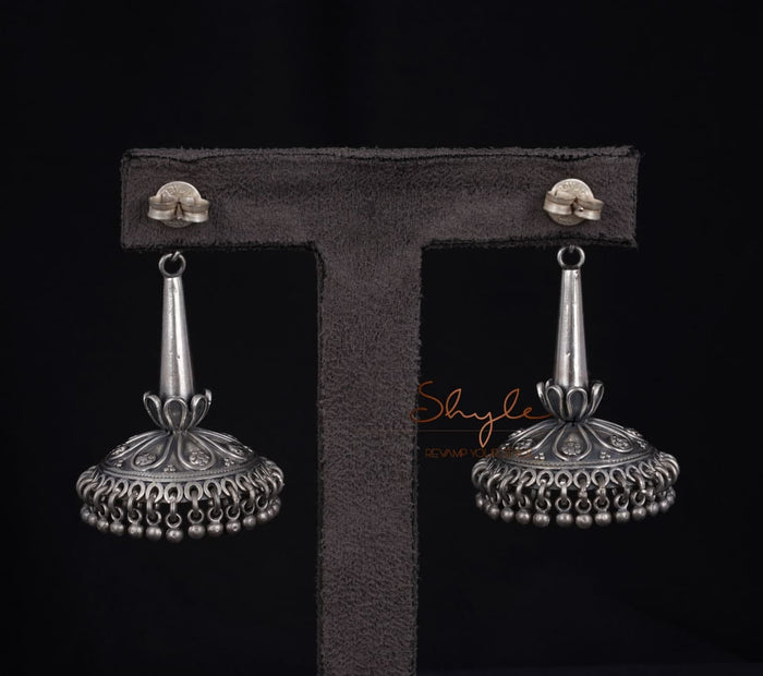 Moh Blooming Flower Statement Jhumka back