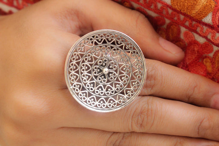 Moh Finely Carved Ring