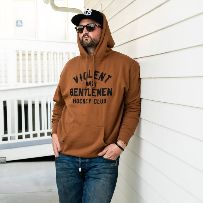 Hockey Loyalty Pullover Hood - - Men's Fleece Tops - Violent Gentlemen Hockey Lifestyle | Built by Fans for Fans | Perfect Gift for hockey fan or hockey players that live in the hockey culture