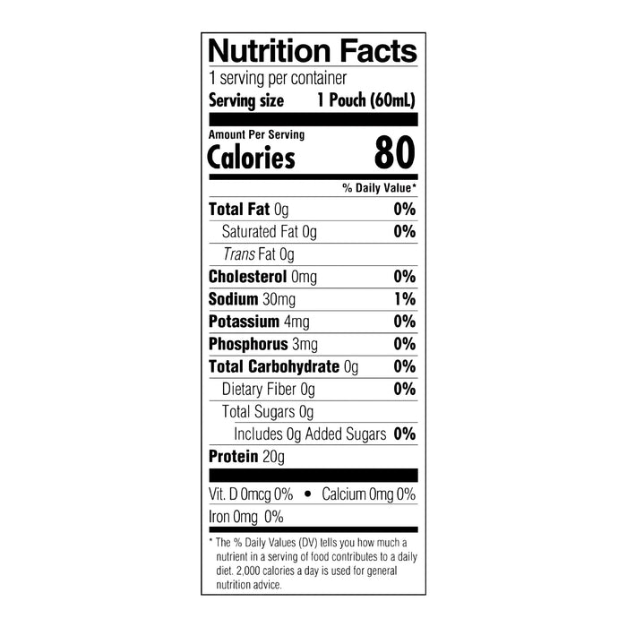 ProSource TF20 Tube Feeding Formula, Unflavored, 2 oz Pouch - 11446-Single - LL Medico