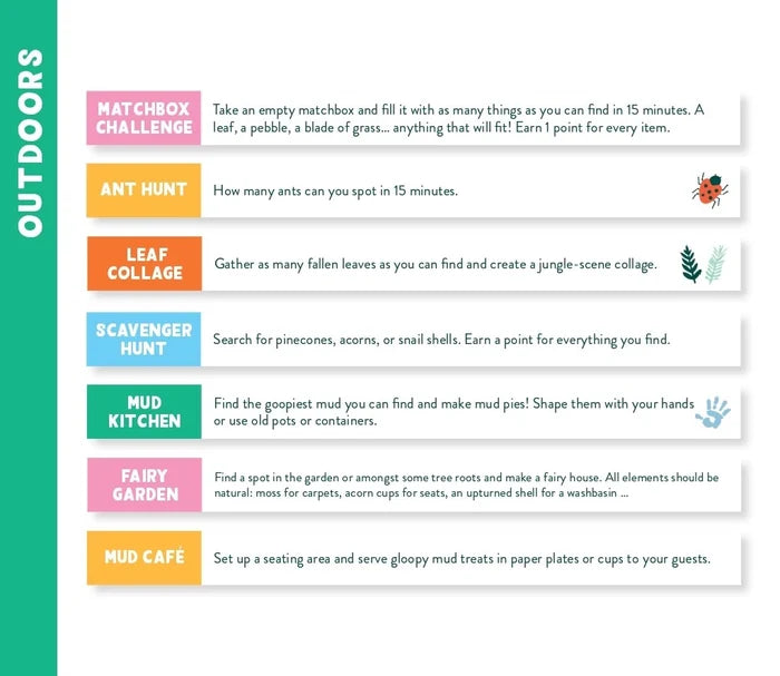 Things To Do Outdoor- Kids