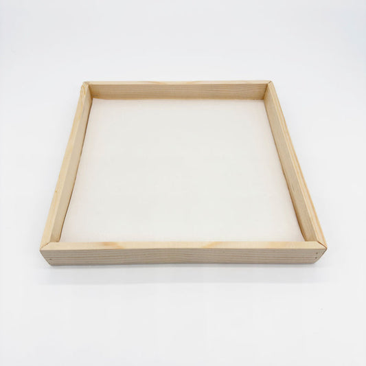 10"x10" Solid Wood Tray (Paper Lined)