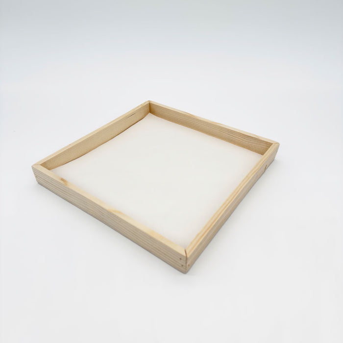 10"x10" Solid Wood Tray (Paper Lined)