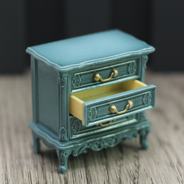Chest of Drawers with opening Drawers side view