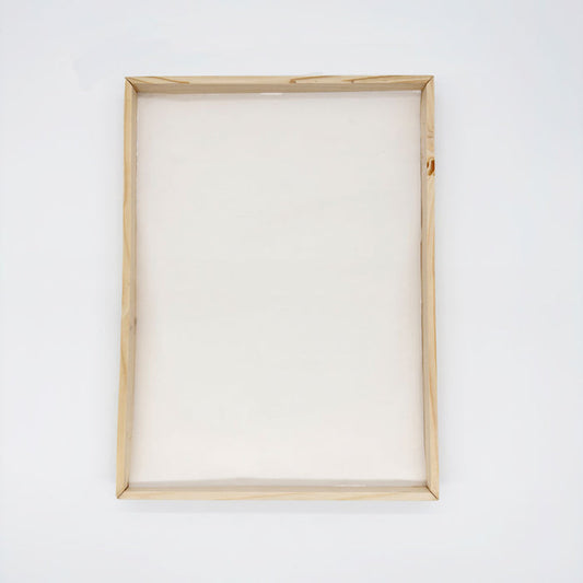 12"x16" Solid Wood Rectangle Tray (Paper Lined)