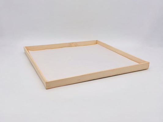 16"x16" Solid Wood Tray (Paper Lined)