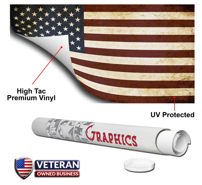 2 x Cornhole Board Bag Toss Vinyl Wrap Set-American Flag Burnt Wood Thin Red Line Universal Fit Oracal 3M