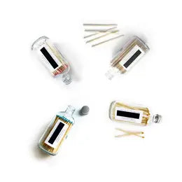 4" Candle Match Jars - Pastel Tones