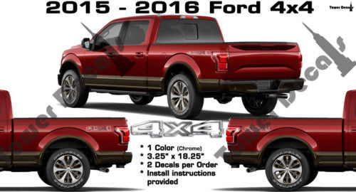 4x4 BED SIDE VINYL DECAL STICKER FOR F150 F250 F350 F450 FORD SUPERDUTY