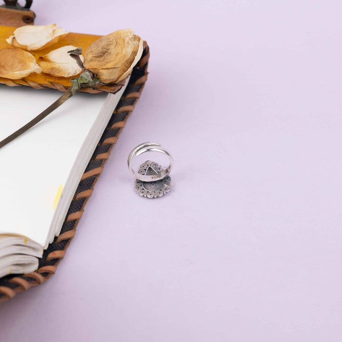 Adya Intricate Drop Ring