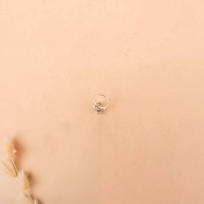 Adya Pink Kundan Pierced Nose Pin