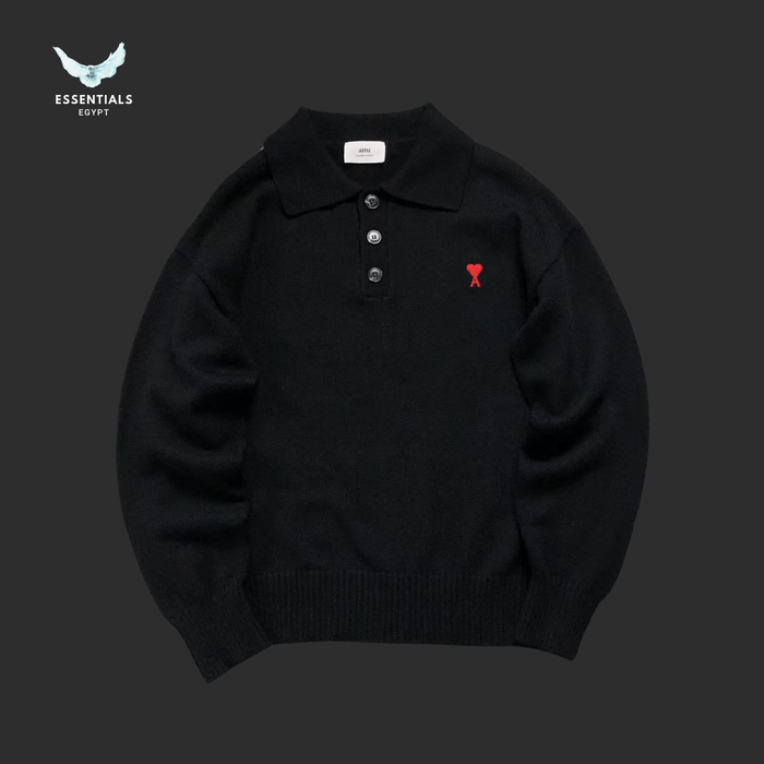 AMI Paris Sweatshirt – Polo Edition Embroidered - ESSENTIALS EGYPT