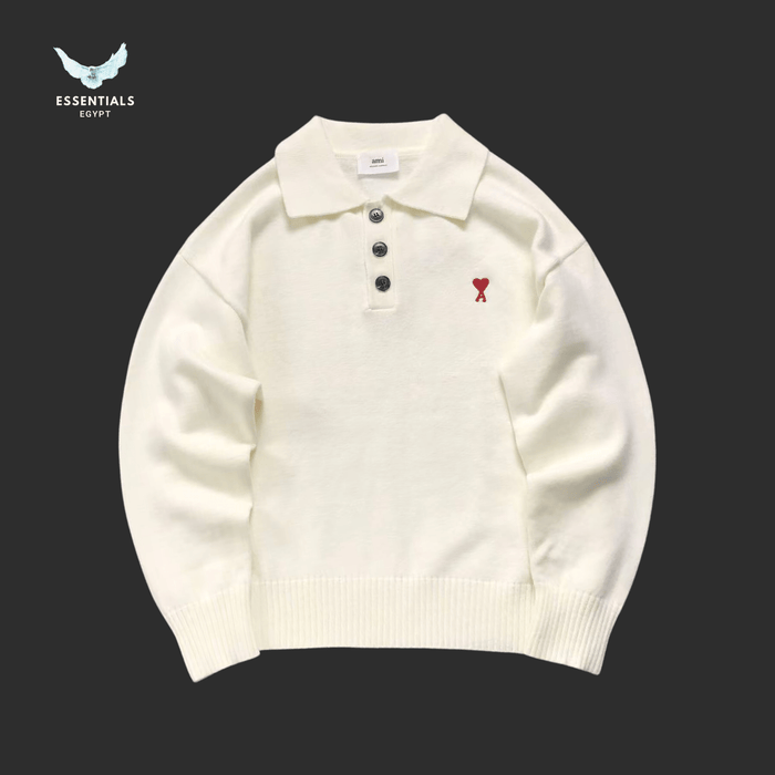 AMI Paris Sweatshirt – Polo Edition Embroidered - ESSENTIALS EGYPT