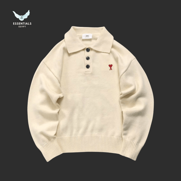AMI Paris Sweatshirt – Polo Edition Embroidered - ESSENTIALS EGYPT