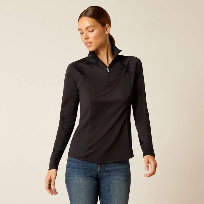 Ariat SS24 Womens Sunstopper 3.0 Long Sleeve Base Layer - Black - L