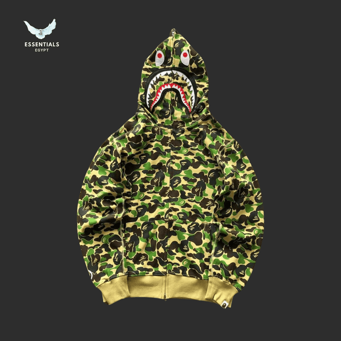 BAPE Shark Hoodie – Forest Edition - ESSENTIALS EGYPT
