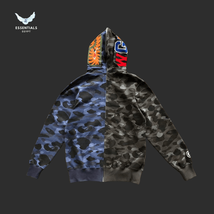 BAPE Shark Hoodie – Red, Purple & Blue Camo Series - ESSENTIALS EGYPT