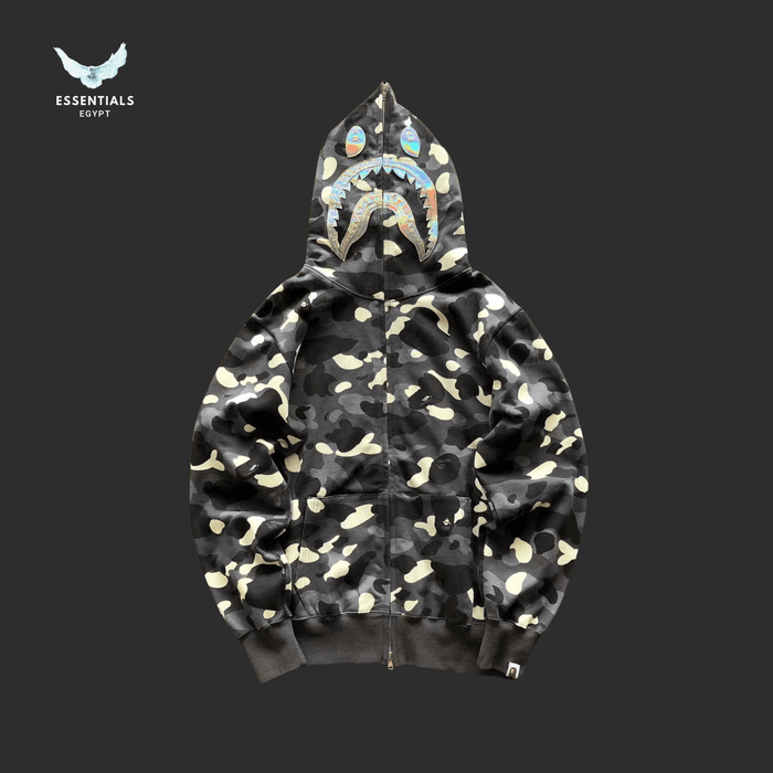 BAPE Shark Hoodie – Stealth Camo - ESSENTIALS EGYPT