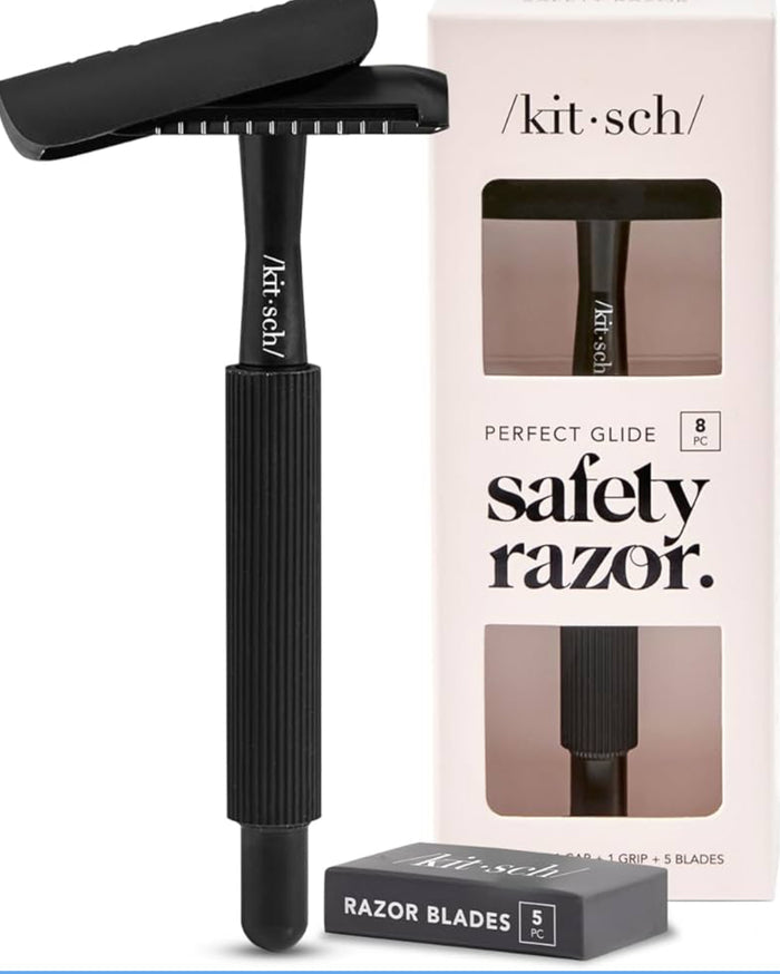 Black Metal Reusable Safety Razors