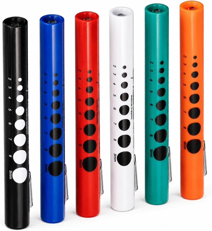Bovie Disposable Penlight with Pupil Gauge, 6 Count - 66RN-Single - LL Medico