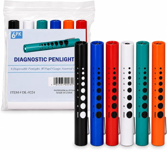Bovie Disposable Penlight with Pupil Gauge, 6 Count - 66RN-Single - LL Medico