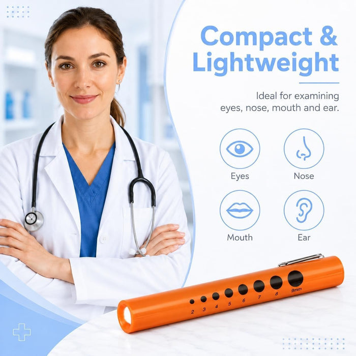 Bovie Disposable Penlight with Pupil Gauge, 6 Count - 66RN-Single - LL Medico
