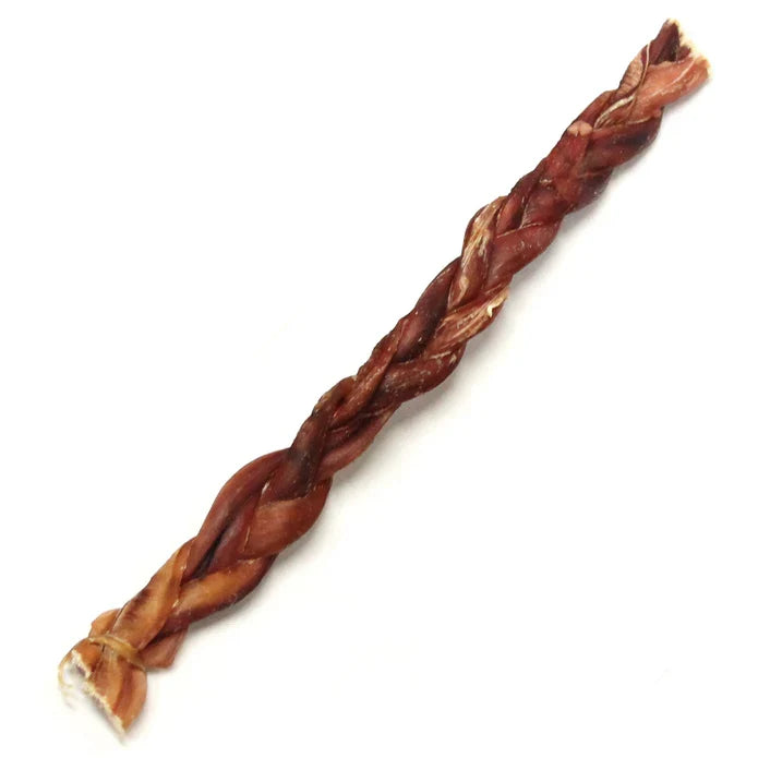 Braided Bully Stick Odor Free - Size - Standard 12" - Dog.Dog.Cat.