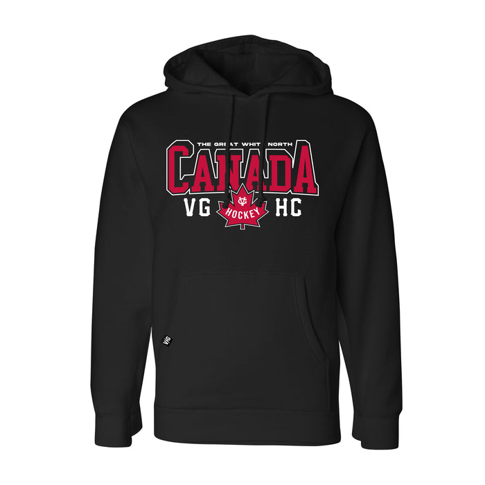 Hockey Canada 2026 Pullover Hood - - Men's Fleece Tops - Violent Gentlemen Hockey Lifestyle | Built by Fans for Fans | Perfect Gift for hockey fan or hockey players that live in the hockey culture