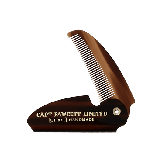 Captain Fawcett Folding Pocket Moustache Comb
