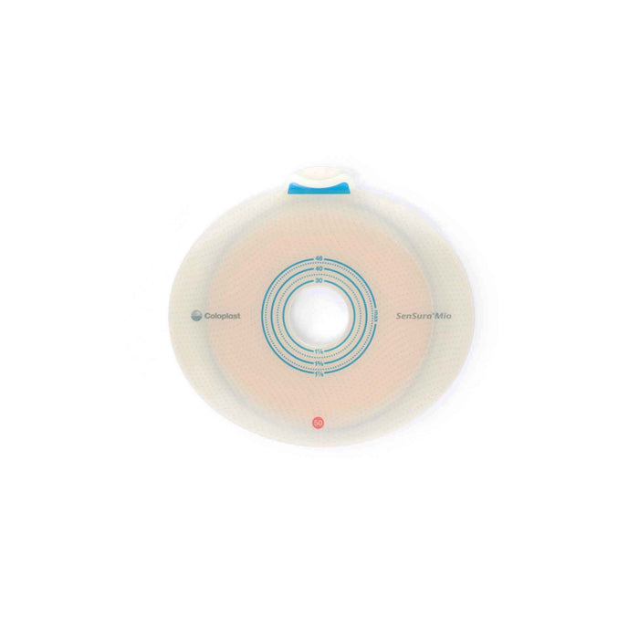 Coloplast SenSura Mio Flex Two-Piece Skin Barrier, Flat, Pre-Cut, 50 mm Flange, Red