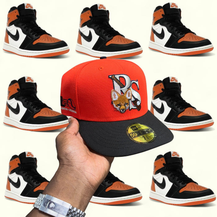 Columbus Redstixx Orange and Black MiLB Southern Atlantic League
