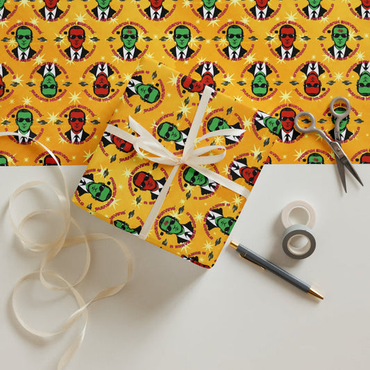 DB Cooper Holiday Gift Wrap Paper! | Made In USA! | 3 Sheets - Phoenix Artisan Accoutrements