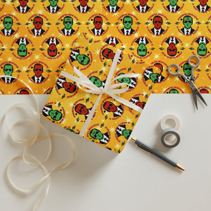 DB Cooper Holiday Gift Wrap Paper! | Made In USA! | 3 Sheets - Phoenix Artisan Accoutrements