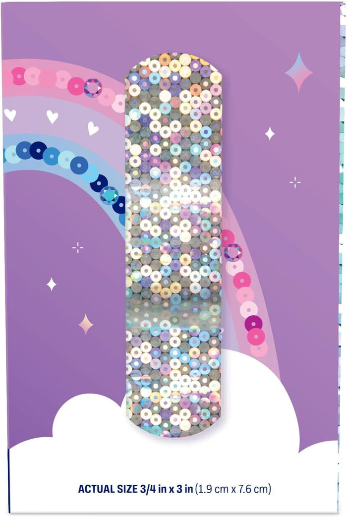Dukal Glitter Stat Strip Design Adhesive Strip, ¾ x 3 Inch