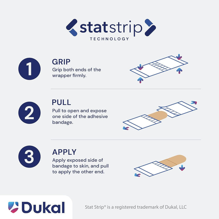Dukal Glitter Stat Strip Design Adhesive Strip, ¾ x 3 Inch