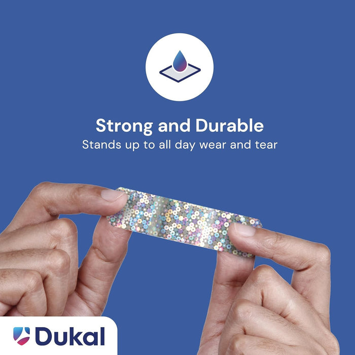 Dukal Glitter Stat Strip Design Adhesive Strip, ¾ x 3 Inch
