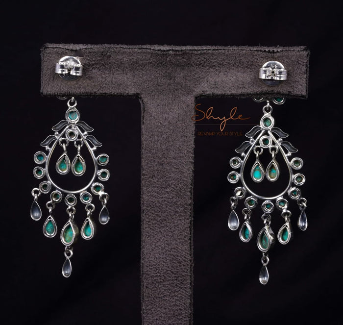Essence Turquoise Jadau Earrings back