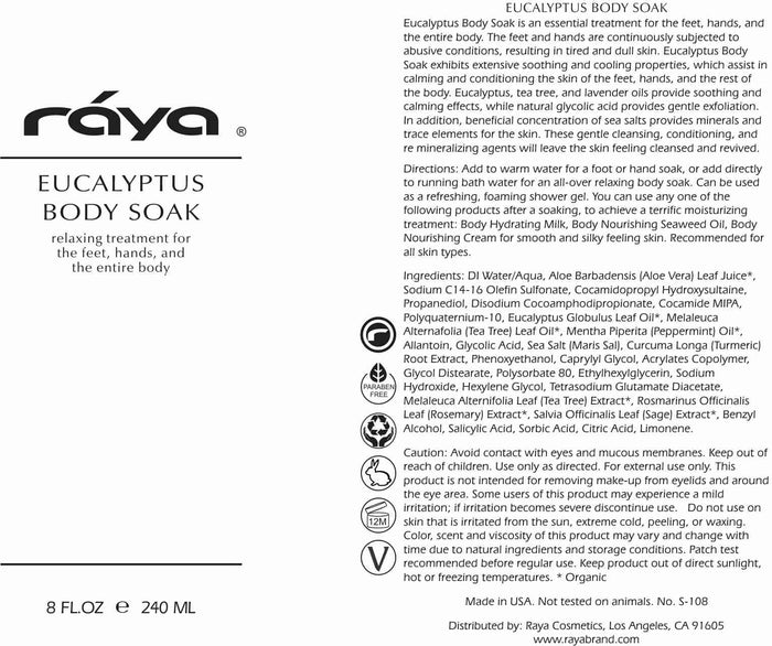 EUCALYPTUS BODY SOAK (S-108) RAYA SPA - rayaspa