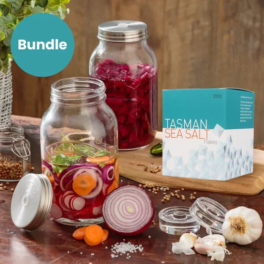 Fermentation Starter Bundle - All You Need to Make Your Own Ferments (just add veggies)