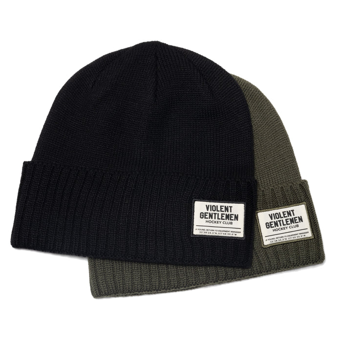 Hockey Game Day Beanie - - Beanies - Violent Gentlemen Hockey Lifestyle | Built by Fans for Fans | Perfect Gift for hockey fan or hockey players that live in the hockey culture