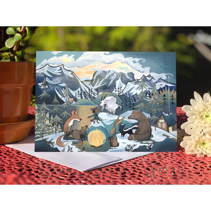 Greeting Card, Bonfire Gang (Design 39)