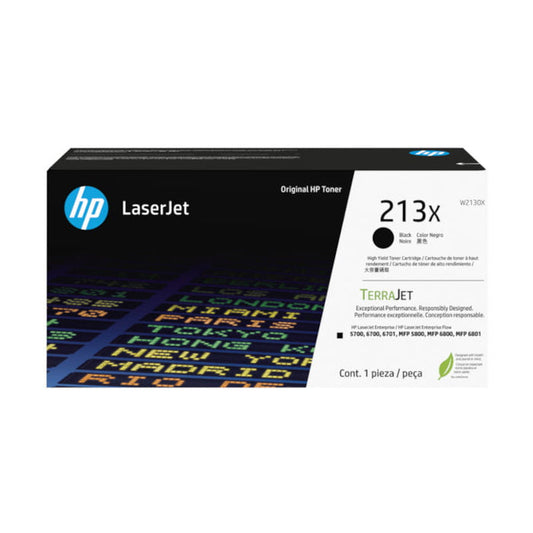 HP 213X High Yield Black Original Toner - W2130X