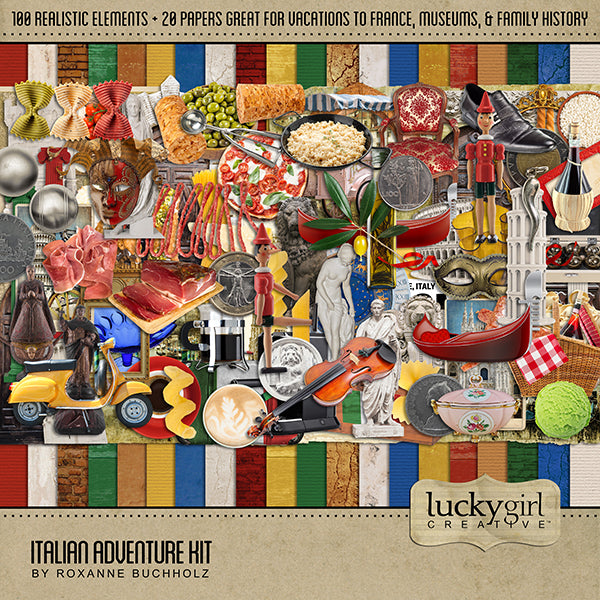 Italian Adventure Digital Scrapbook Kit