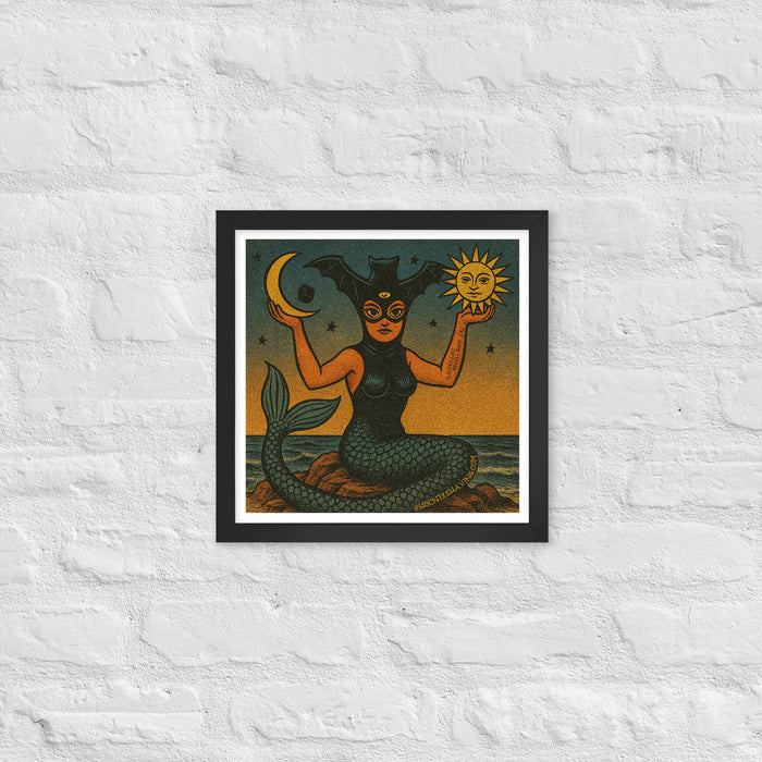 La Sirena Alternate Art Framed Print | Available in Multiple Sizes - Phoenix Artisan Accoutrements