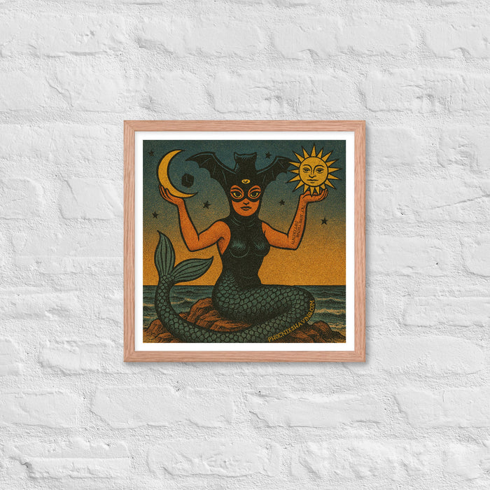 La Sirena Alternate Art Framed Print | Available in Multiple Sizes - Phoenix Artisan Accoutrements