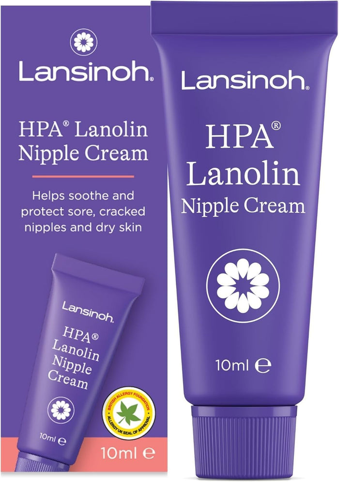 Lansinoh HPA Lanolin Nipple Cream, Unscented, 10 mL